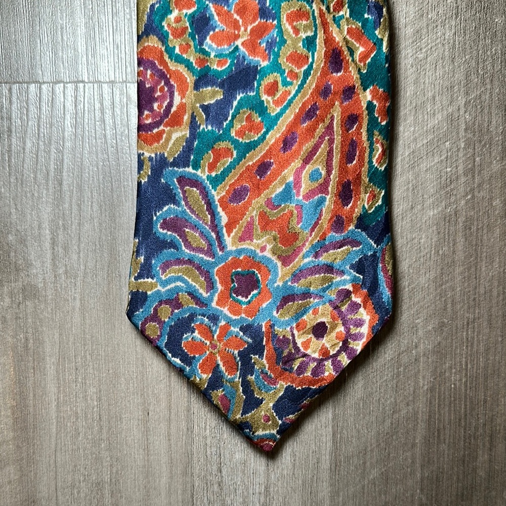 Liberty of London Floral Paisley Silk Tie